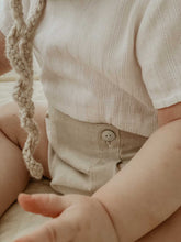 Load image into Gallery viewer, "Noah"- Smart beige shirt & shorts set