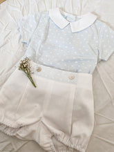 Load image into Gallery viewer, "Nicholas" Plumeti Dot Shirt and Shorts set