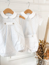 Load image into Gallery viewer, "Nicholas" Plumeti Dot Shirt and Shorts set