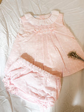 Load image into Gallery viewer, "Nora" Plumeti Dot Dress & Bloomers set