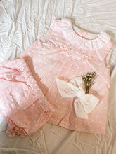 Load image into Gallery viewer, "Nora" Plumeti Dot Dress & Bloomers set