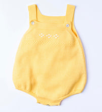 Load image into Gallery viewer, "Levi" Yellow Knit Romper
