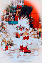 Load image into Gallery viewer, White Knee High Socks with Velvet Bows