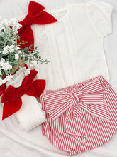 Load image into Gallery viewer, &quot;Charlotte&quot; Stripe Bow Bloomers
