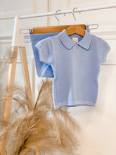 Load image into Gallery viewer, &quot;Matthew&quot; Knit Polo Shirt &amp; Shorts Set
