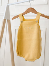 Load image into Gallery viewer, &quot;Levi&quot; Yellow Knit Romper
