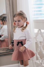 Load image into Gallery viewer, &quot;Maddison&quot; Flare Skirt With Velvet Bows
