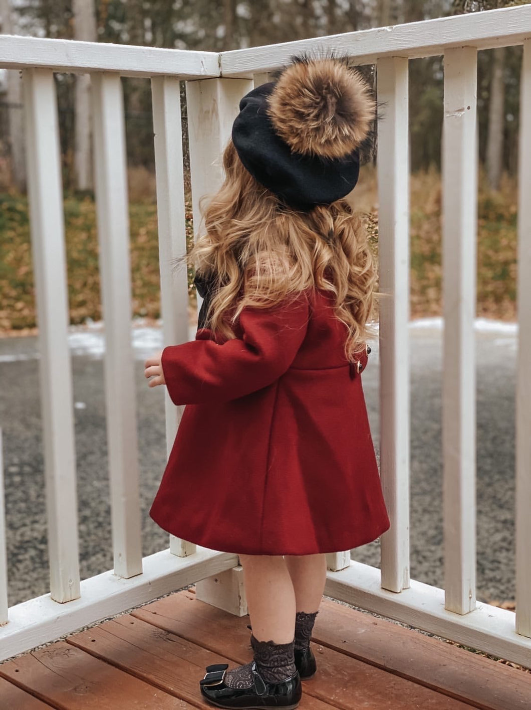 Wool beret with Pom Pom