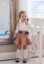 Load image into Gallery viewer, &quot;Maddison&quot; Flare Skirt With Velvet Bows
