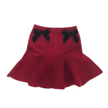 Load image into Gallery viewer, &quot;Maddison&quot; Flare Skirt With Velvet Bows
