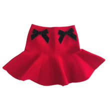 Load image into Gallery viewer, &quot;Maddison&quot; Flare Skirt With Velvet Bows
